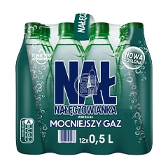 Nałęczowianka mocniejszy gaz 0,5 l (12-pak)
