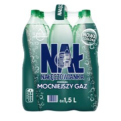 Nałęczowianka mocniejszy gaz 1,5 l (6-pak)